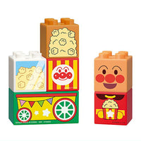 Block Lab Anpanman and Shop Wagon [1.Anpanman and popcorn wagon set]