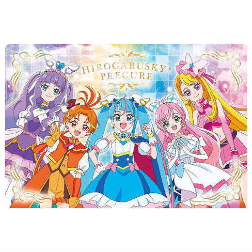Wonderful PreCure! The Movie! Kirakira Card Gummy [11.Hirogaru Sky! PreCure Gathering (Holo rare card)]