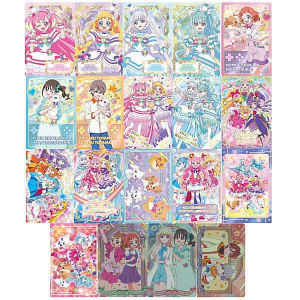 Wonderful PreCure! The Movie! Kirakira Card Gummy [All 19 type set(Full Complete)]