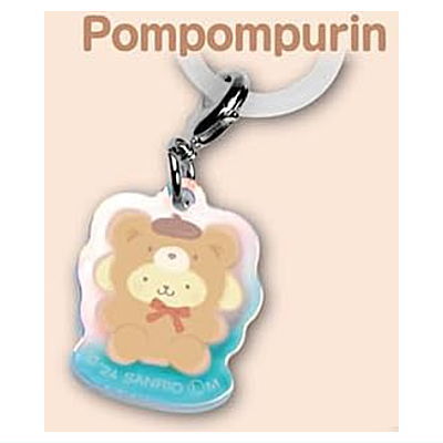 Sanrio Characters Acrylic Charm Chocolate in Snack [2.Pompompurin (Latte kuma Series)]