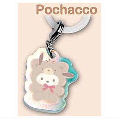 Sanrio Characters Acrylic Charm Chocolate in Snack [4.Pochacco (Latte kuma Series)]