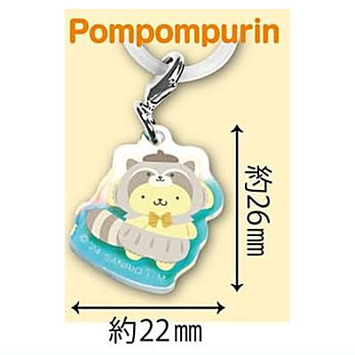 Sanrio Characters Acrylic Charm Chocolate in Snack [10.Pompompurin (Forest Animal Series)]