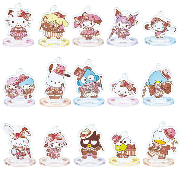 Sanrio Characters Acrylic Stand Gummy [All 15 type set(Full Complete)]