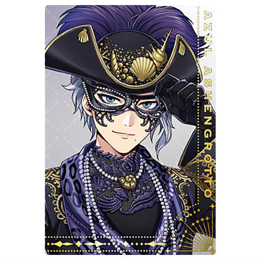 Disney Twisted Wonderland Twin Wafer Part.5 [26.Azul Ashengrotto (Character Card)(Gold foil stamping ver.)]