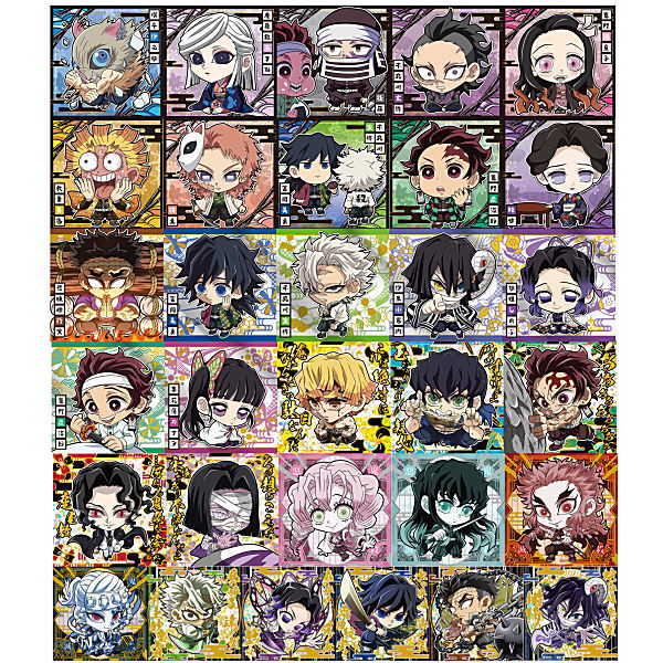 Niforamtion Kimetsu no Yaiba Deformed Style Sticker Wafer Part.12 [All 31 type set(Full Complete)]