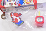 Super Mario Bros. Wonder Panel Clip Stand [9.Red Yoshi (Sticky Tongue)]