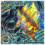 Dragon Ball Super Warrior Seal Wafer Super Aratanaru Tabidachi [25.Son Gokou (Black Rare)]