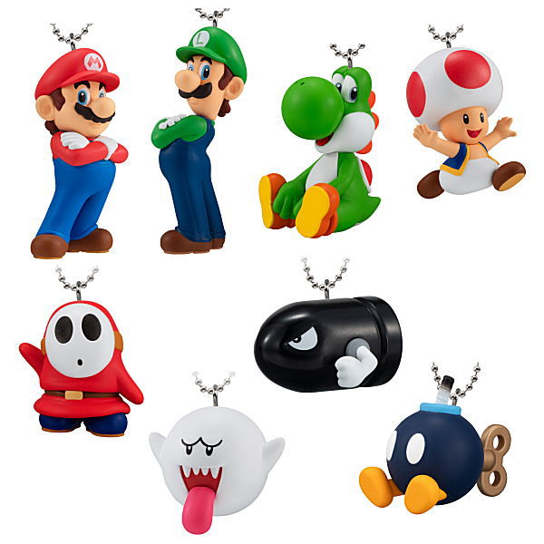 Super Mario Mascot Charm Collection [All 8 type set(Full Complete)]