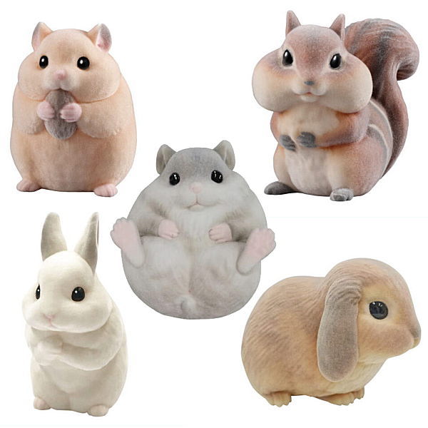 Mofumofu Tenori Friends Part.2 [Assorted 5 type set (1.Hamster/2.Squirrel/3.Aomuke hamster/7.White rabbit/8.Lop eared rabbit)]