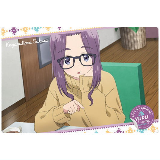 Yurucamp SEASON3 Wafer [9.Sakura Kagamihara (Character Card N)]