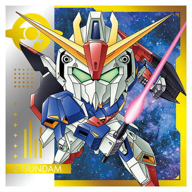 Niforamtion Mobile Suit Gundam Sticker Wafer vol.2 Flash of Light [5.Z Gundam (Rare)]