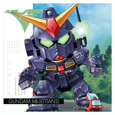 Niforamtion Mobile Suit Gundam Sticker Wafer vol.2 Flash of Light [9.Gundam Mk-II Titans (Normal)]