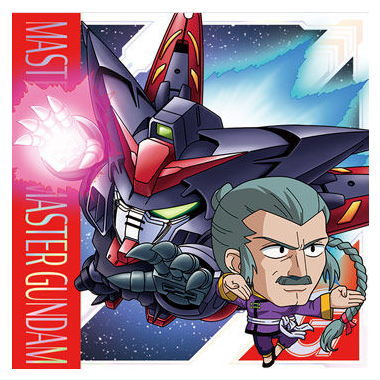 Niforamtion Mobile Suit Gundam Sticker Wafer vol.2 Flash of Light [15.Master Asia & Muster Gundam (Super Rare)]