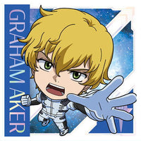 Niforamtion Mobile Suit Gundam Sticker Wafer vol.2 Flash of Light [25.Graham Aker (Super Rare)]