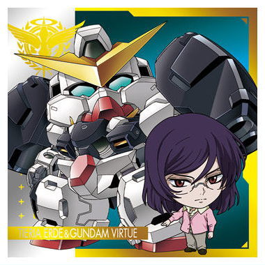 Niforamtion Mobile Suit Gundam Sticker Wafer vol.2 Flash of Light [29.Tieria Erde & Gundam Virtue (Rare)]