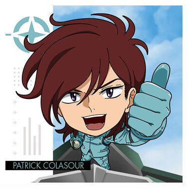 Niforamtion Mobile Suit Gundam Sticker Wafer vol.2 Flash of Light [33.Patrick Colasour (Normal)]