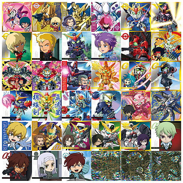 Niforamtion Mobile Suit Gundam Sticker Wafer vol.2 Flash of Light [All 36 type set(Full Complete)]