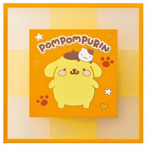 Sanrio Characters CLEARSQUARE Gummy & Coaster [12.Pompompurin Muffin]