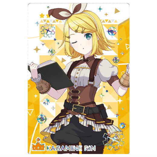 Project Sekai Colorful Stage! feat. Hatsune Miku Wafer Part.9 [24.Rin Kagamine (Rare card) (Hologram foil stamping)]