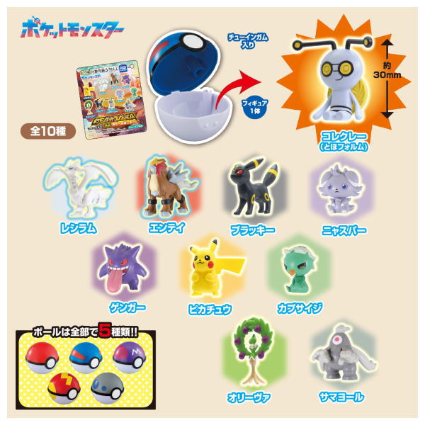 Pokemon Get Collections Gum Kanataheno michishirube [All 10 type set(Full Complete)]