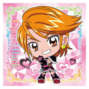 Niforamtion PreCure All Stars Sticker Wafer [2.Cure Black (Super Rare)]