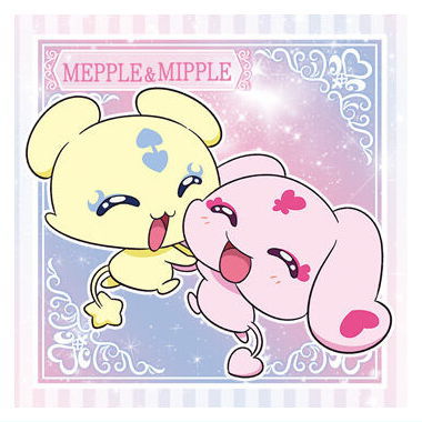 Niforamtion PreCure All Stars Sticker Wafer [5.Mepple & Mipple (Normal)]