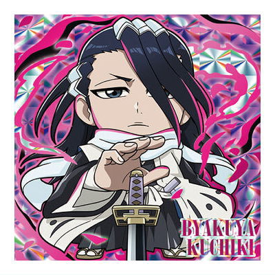 Niforamtion BLEACH Sticker Wafer [7.Byakuya Kuchiki (bankai rare)]