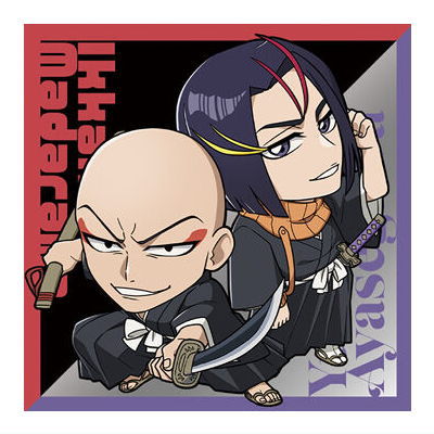 Niforamtion BLEACH Sticker Wafer [13.Ikkaku Madarame & Yumichika Ayasegawa (normal)]
