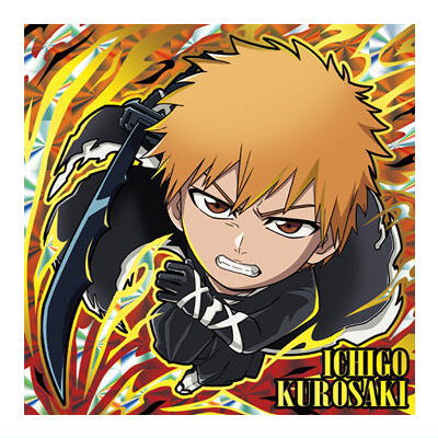 Niforamtion BLEACH Sticker Wafer [26.Ichigo Kurosaki (bankai rare)]