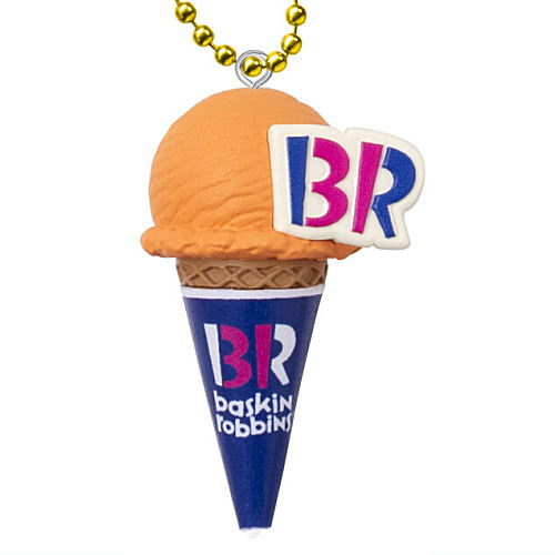 Baskin Robbins Ice Cream Mascot Gummy [2.Orange Sorbet (single cone)]
