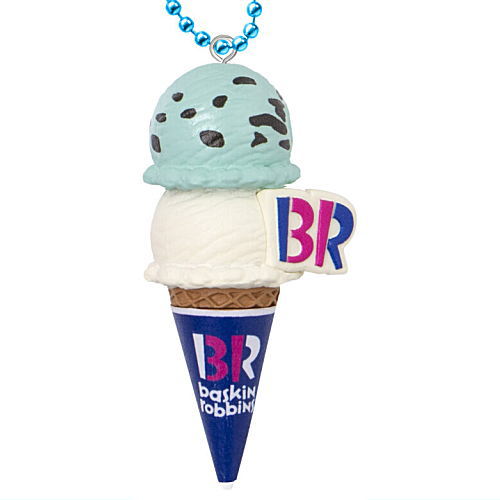 Baskin Robbins Ice Cream Mascot Gummy [4.Chocolate Mint & Vanilla (double cone)]