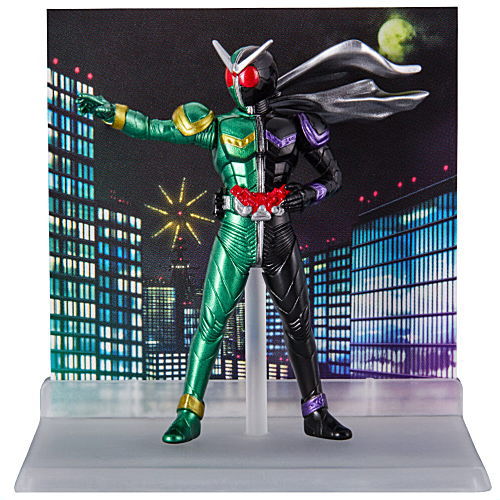 MICRO STATUE COLLECTION Kamen Rider [5.Kamen Rider W CycloneJoker]