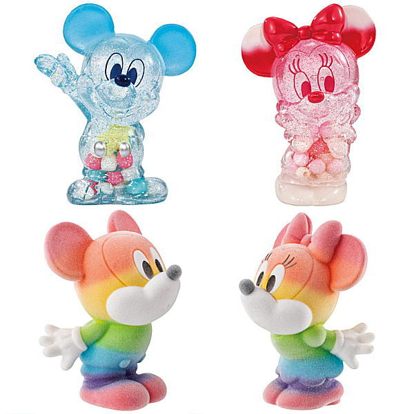 Disney Friends8 Imagination-Mix [Assorted 4 type set (1.Syuwatto Soda (Mickey)/2.Strawberry Milk Shaved Ice (Minnie)/5.Rainbow Cotton Candy (Mickey)/6.Rainbow Cotton Candy (Minnie))]