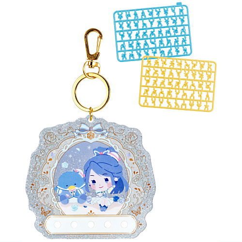 Yes!PreCure5GoGo! x Sanrio Characters Pachi Pachi Deco Name [5.Cure Aqua x Tuxedosam]