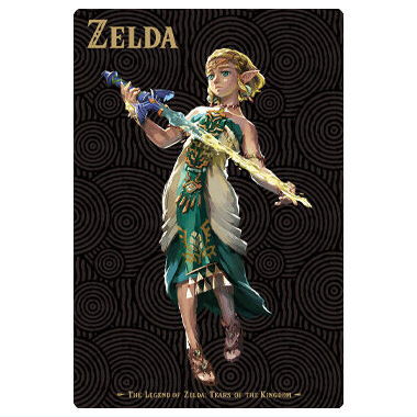 The Legend of Zelda Tears of the Kingdom Card Twin Wafer [4.Zelda (Character Card)]