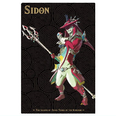 The Legend of Zelda Tears of the Kingdom Card Twin Wafer [10.Sidon (Character Card)]