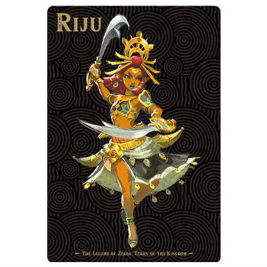 The Legend of Zelda Tears of the Kingdom Card Twin Wafer [12.Riju (Character Card)]