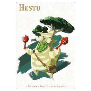 The Legend of Zelda Tears of the Kingdom Card Twin Wafer [13.Hestu (Character Card)]