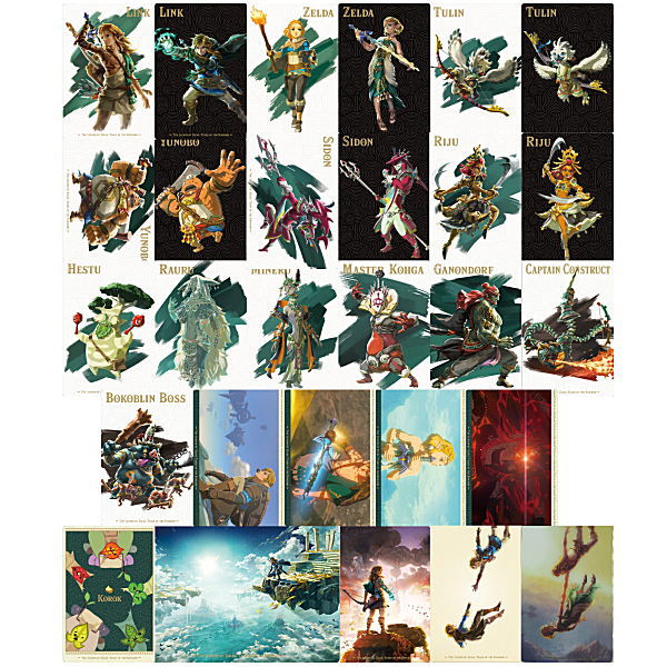 The Legend of Zelda Tears of the Kingdom Card Twin Wafer [All 28 type set (Full Complete)]