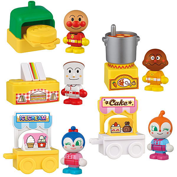 Atsumete Asobo! Anpanman Town Doll Set [All 5 type set(Full Complete)]