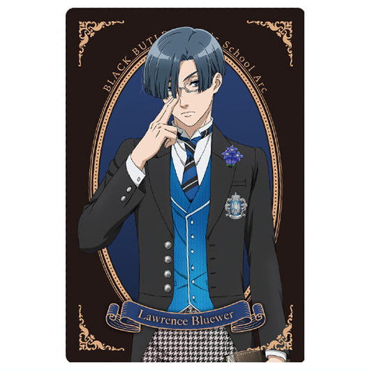 Kuroshitsuji Public School Arc Wafer [4.Lawrence Bluewer (Character Card)]