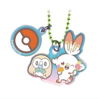 Pokepiece Twin Charm Niji Hoshi Candy [8.Scorbunny & Rowlet]