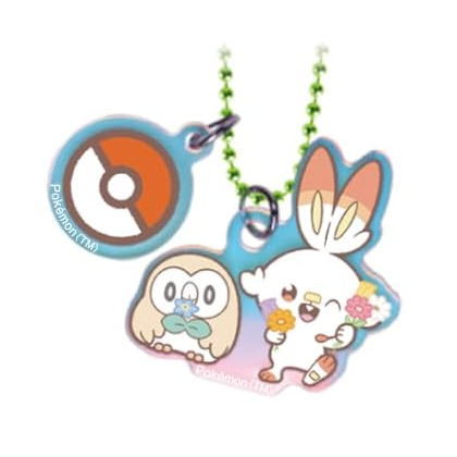 Pokepiece Twin Charm Niji Hoshi Candy [8.Scorbunny & Rowlet]
