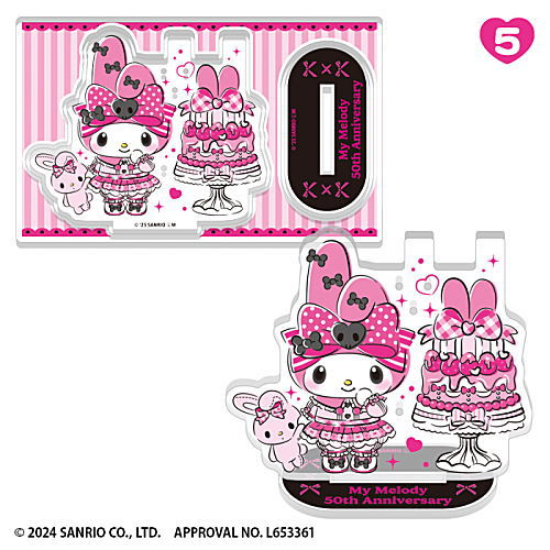 My Melody 50th & Kuromi 20th Anniversaries Acrylic Accessory Stand [5]
