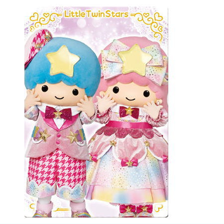 Sanrio Characters Twin Wafer 2 Live Character ver. [5.Little Twin Stars (Special Costume)(Character Card)]