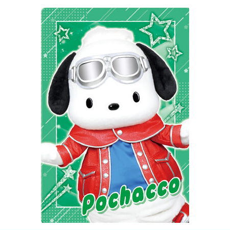 Sanrio Characters Twin Wafer 2 Live Character ver. [11.Pochacco (Character Card)]