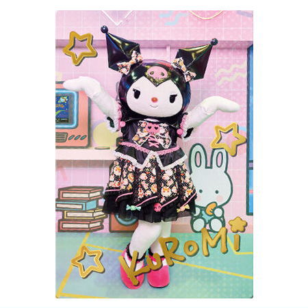Sanrio Characters Twin Wafer 2 Live Character ver. [20.Kuromi (Special card)(Hologram & Gold foil stamped)]