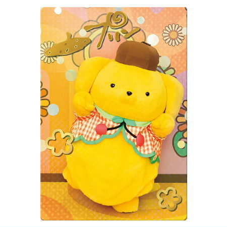 Sanrio Characters Twin Wafer 2 Live Character ver. [22.Pompompurin (Special card)(Hologram & Gold foil stamped)]