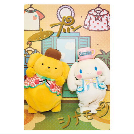 Sanrio Characters Twin Wafer 2 Live Character ver. [25.Cinnamoroll & Pompompurin (Special card)(Hologram & Gold foil stamped)]