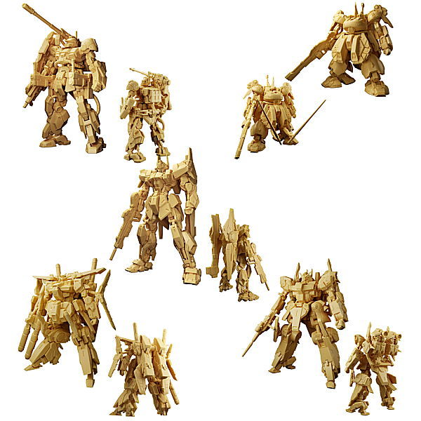 Gundam Artifact Vol.5 [Normal color: Pale orange 5 types set (1.2.3.4.5)]